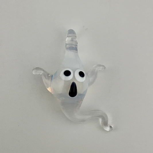 Moonstone Glass Ghost Pendant - JeffBeckerGlass.com