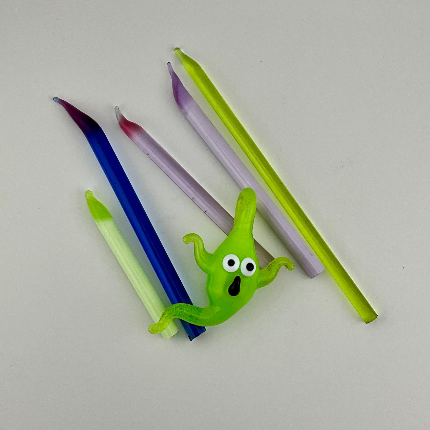Green Slime Glass Ghost Pendant