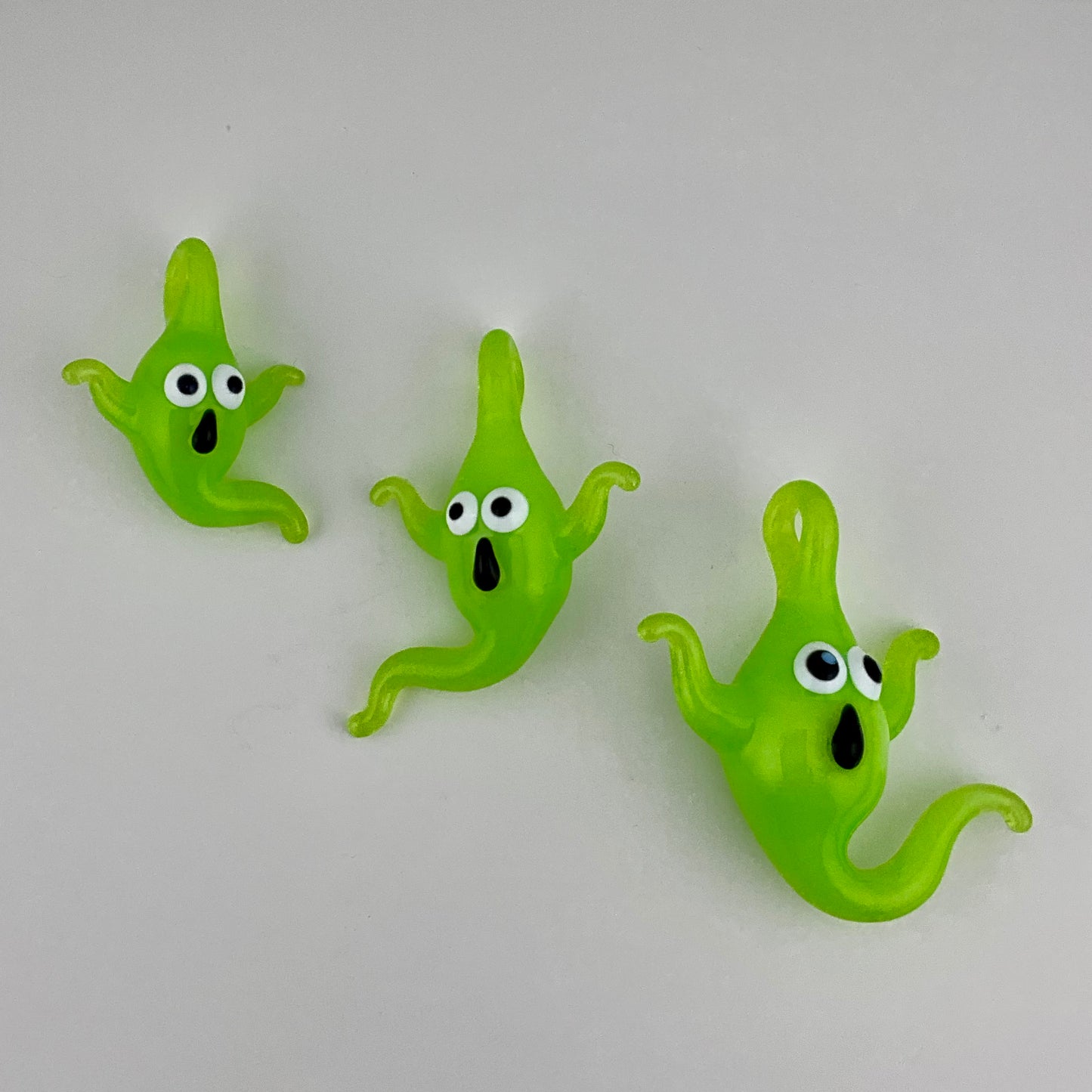 Green Slime Glass Ghost Pendant
