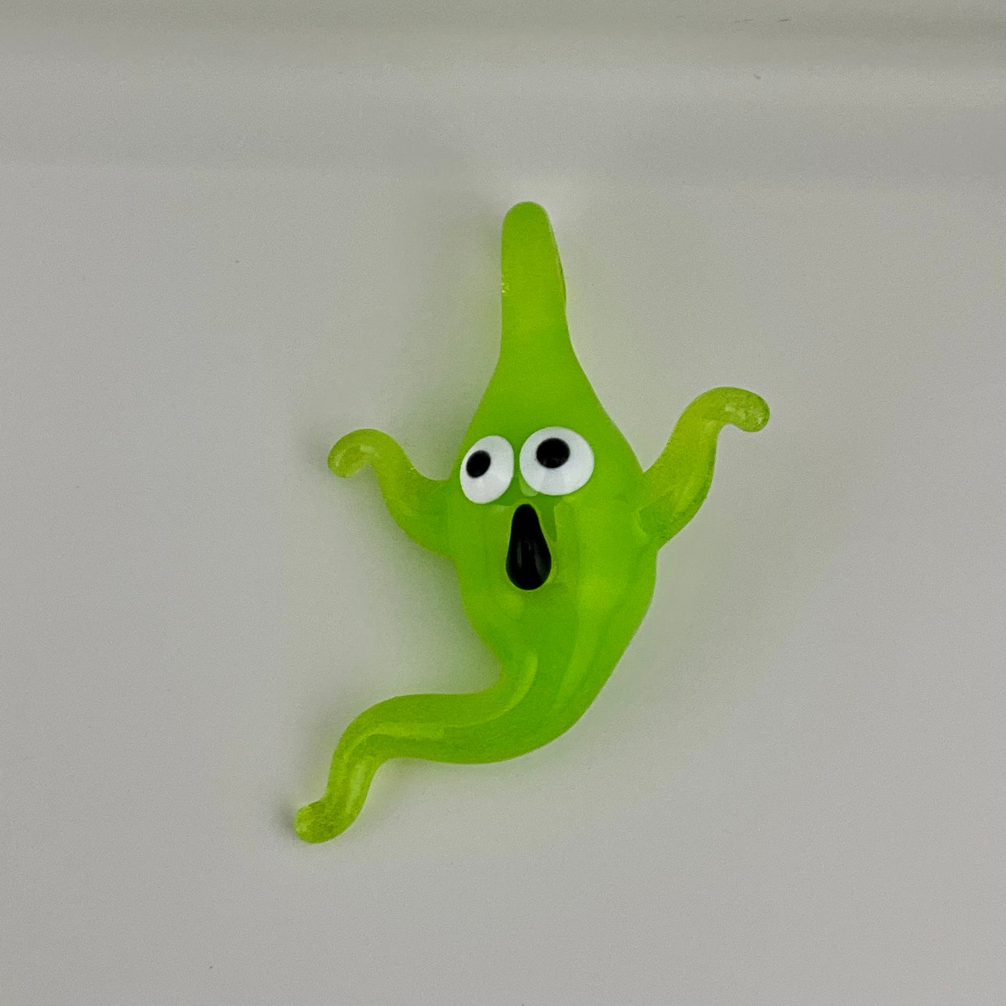Green Slime Glass Ghost Pendant