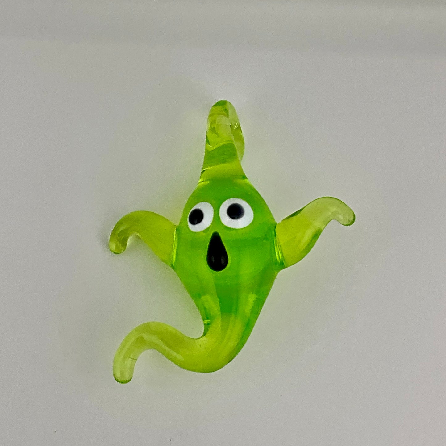 Light Green Slime Glass Ghost Pendant