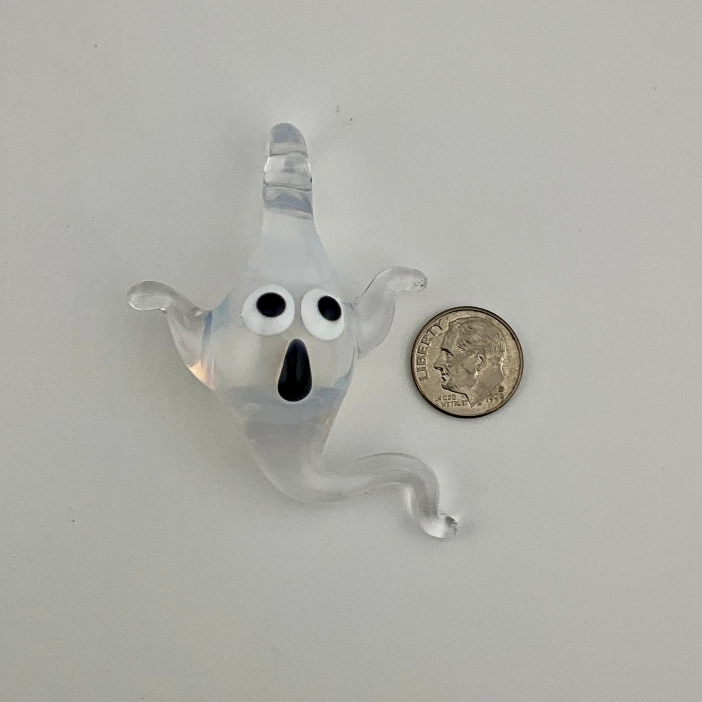 Moonstone Glass Ghost Pendant