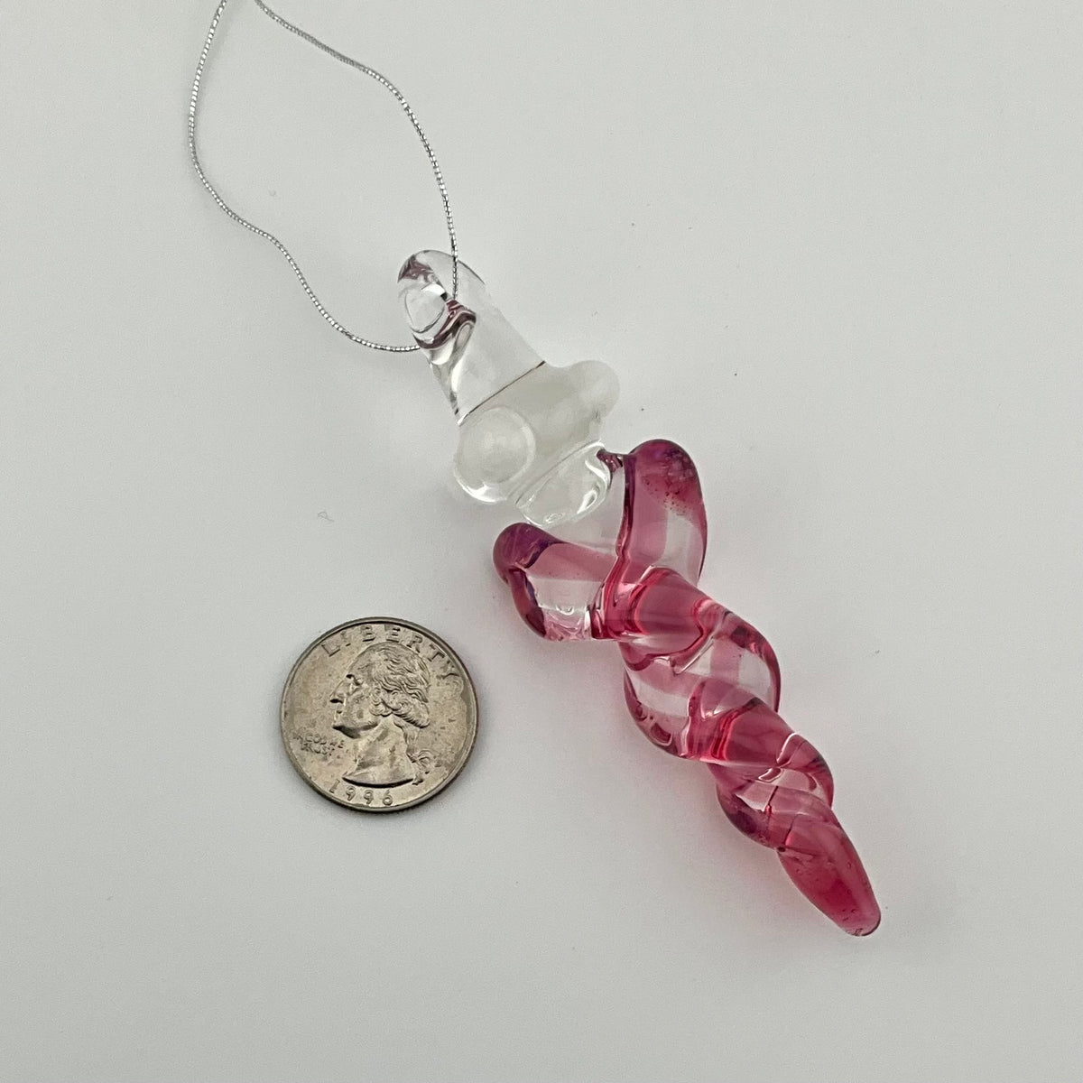 Mini Gold Ruby Glass Icicle Ornaments - JeffBeckerGlass.com