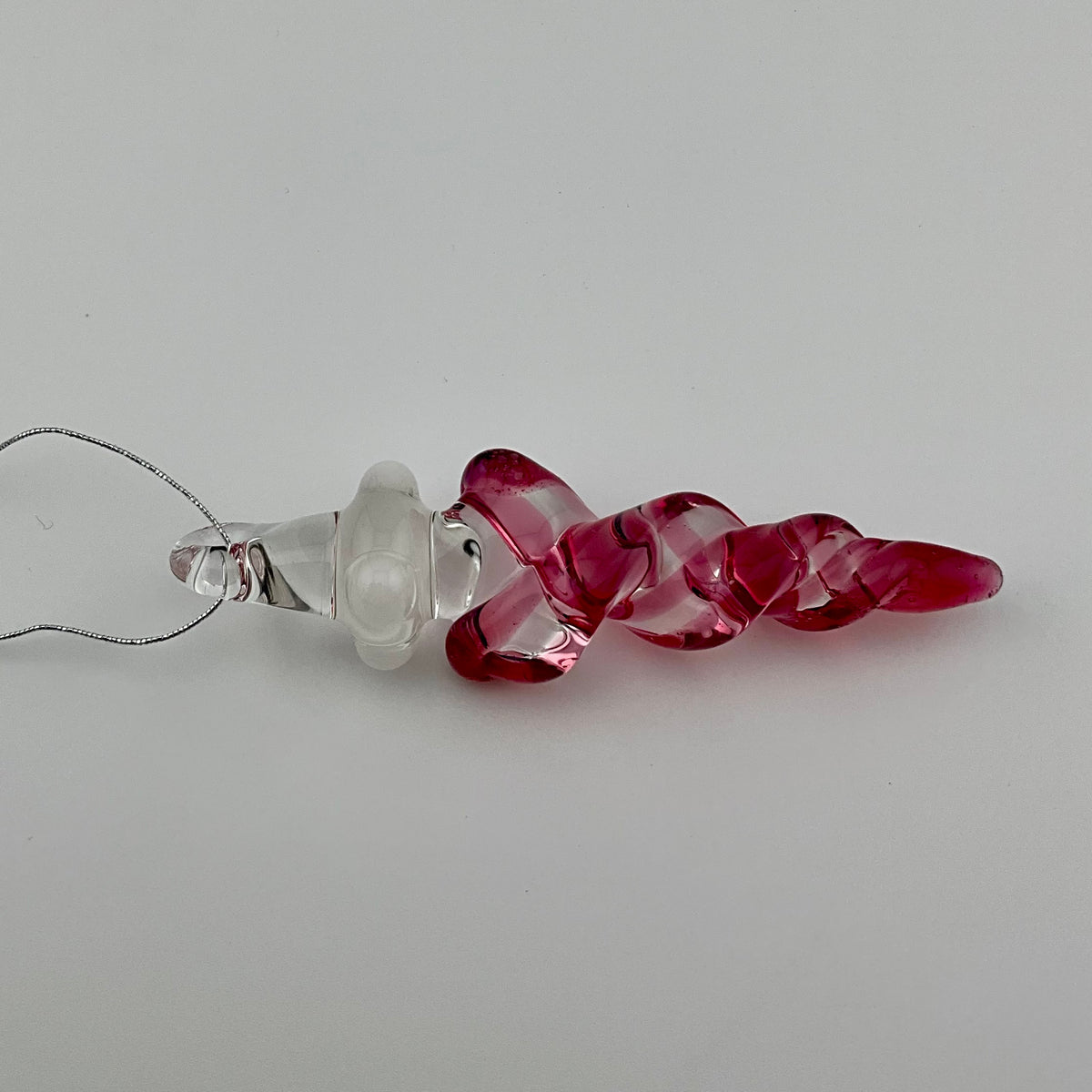 Mini Gold Ruby Glass Icicle Ornaments - JeffBeckerGlass.com