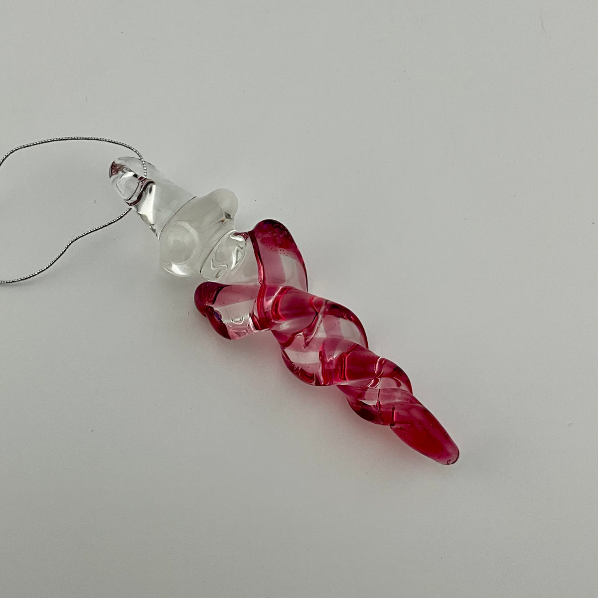 Mini Gold Ruby Glass Icicle Ornaments - JeffBeckerGlass.com