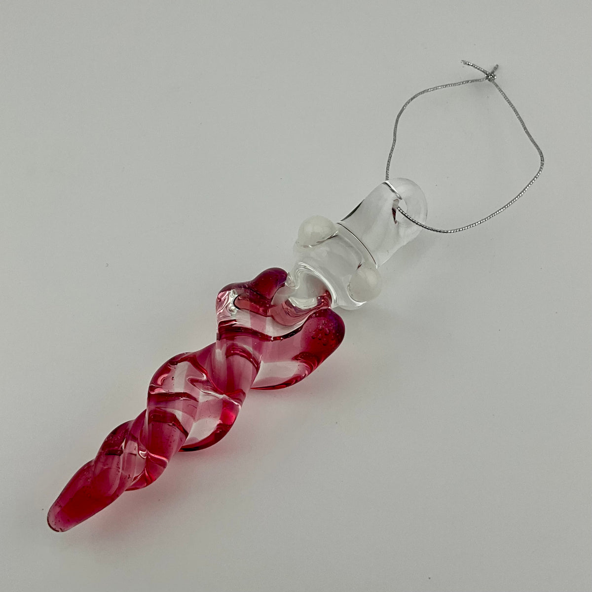Mini Gold Ruby Glass Icicle Ornaments - JeffBeckerGlass.com