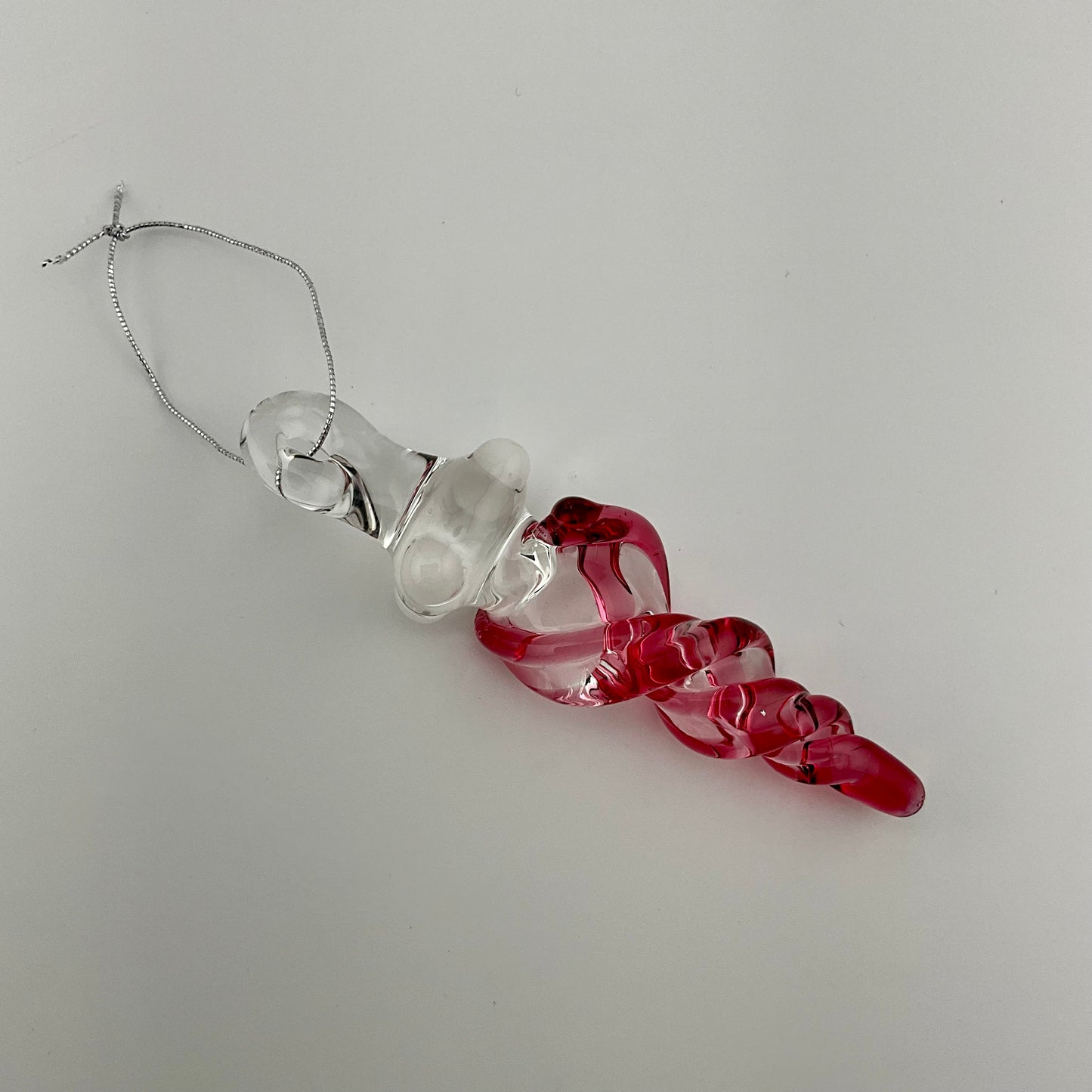 4 Pack Gold Ruby Glass Icicle Ornament "Holiday Special" - JeffBeckerGlass.com