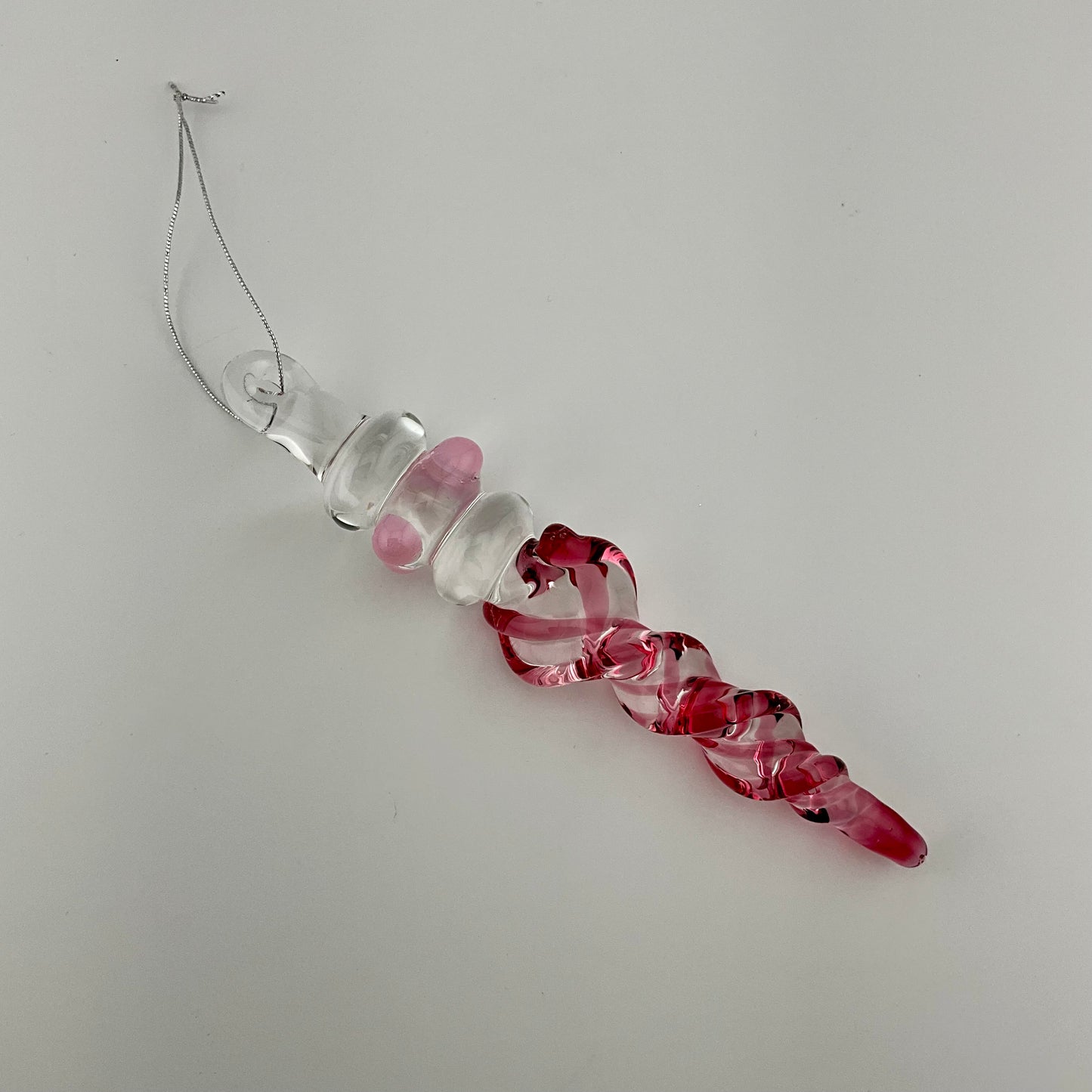 4 Pack Gold Ruby Glass Icicle Ornament "Holiday Special" - JeffBeckerGlass.com