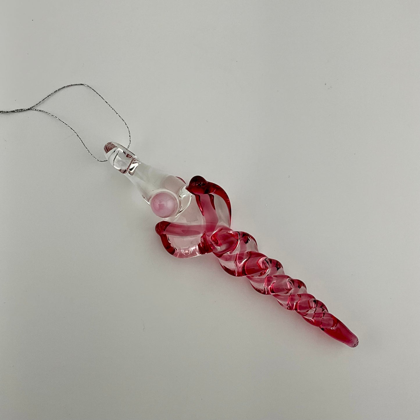 4 Pack Gold Ruby Glass Icicle Ornament "Holiday Special" - JeffBeckerGlass.com