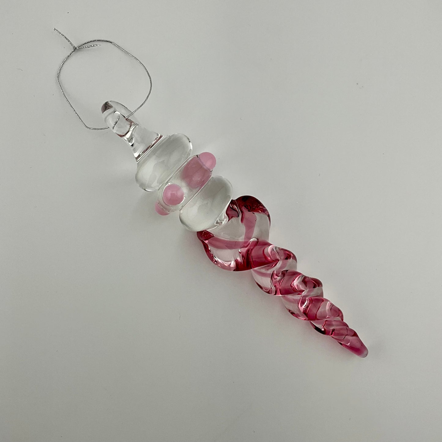 4 Pack Gold Ruby Glass Icicle Ornament "Holiday Special" - JeffBeckerGlass.com