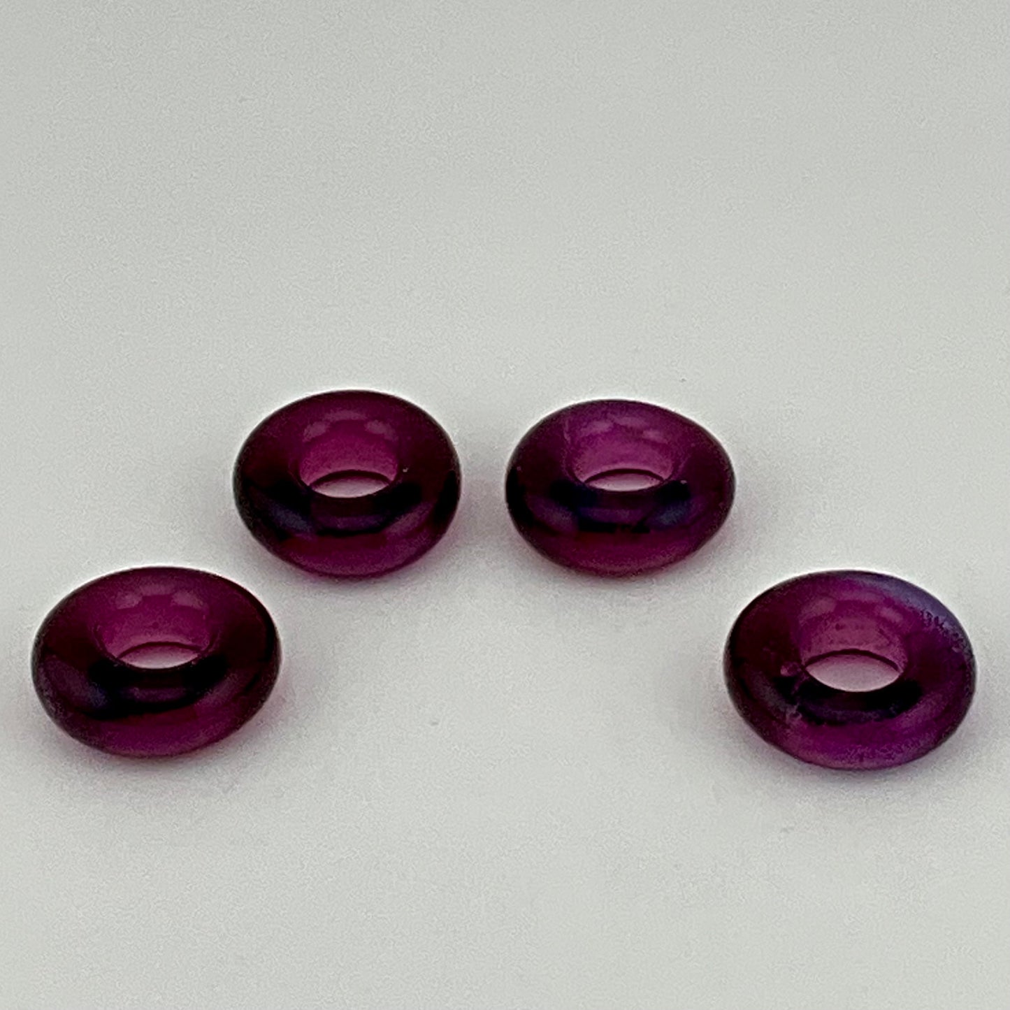 4 Royal Jelly Glass Spacer Beads