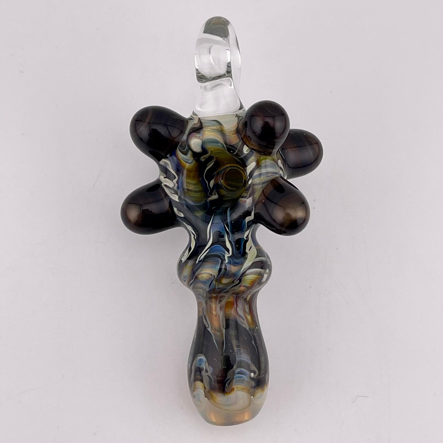 Pendant Pip Black and Butterscotch pendant pipe necklace’s