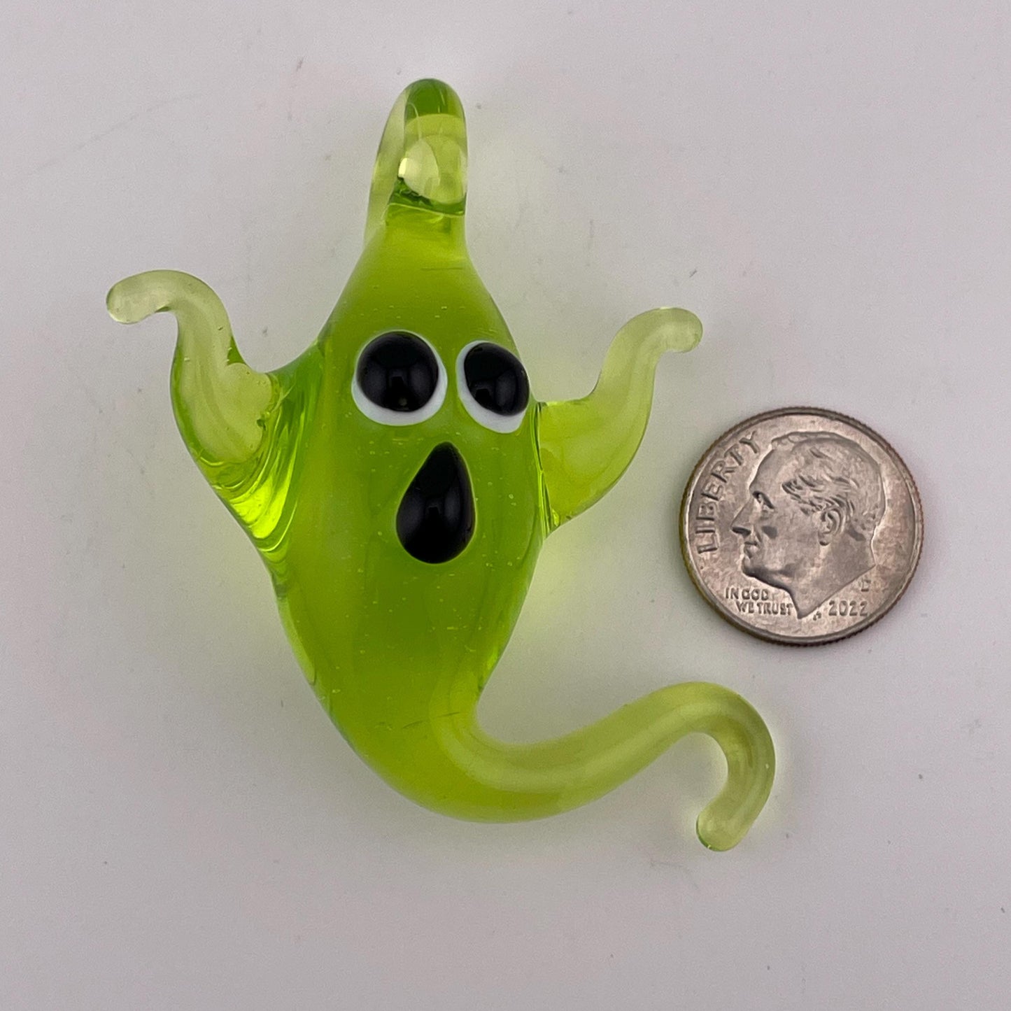 Green Light Color Slime Glass Ghost Pendant 1