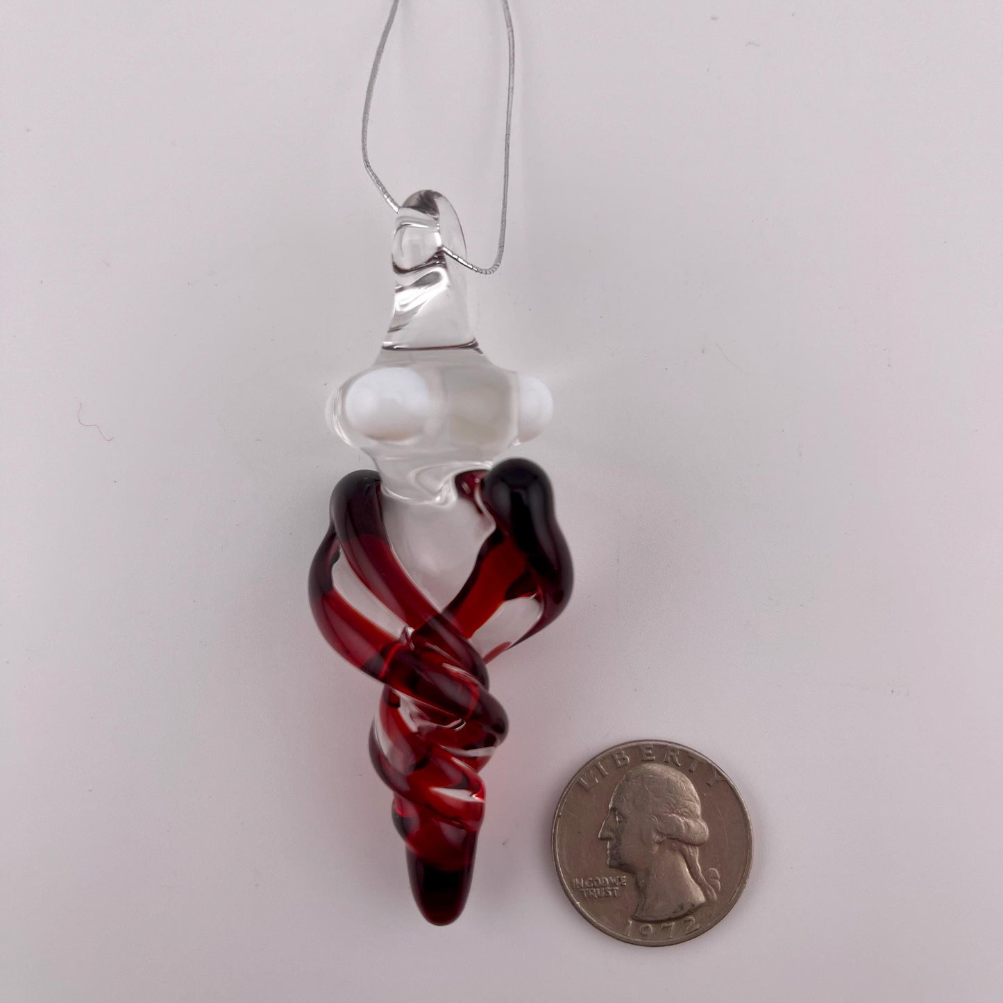 3 Pack of Elvis Red Glass Icicle Ornament Designs “Holiday Special”