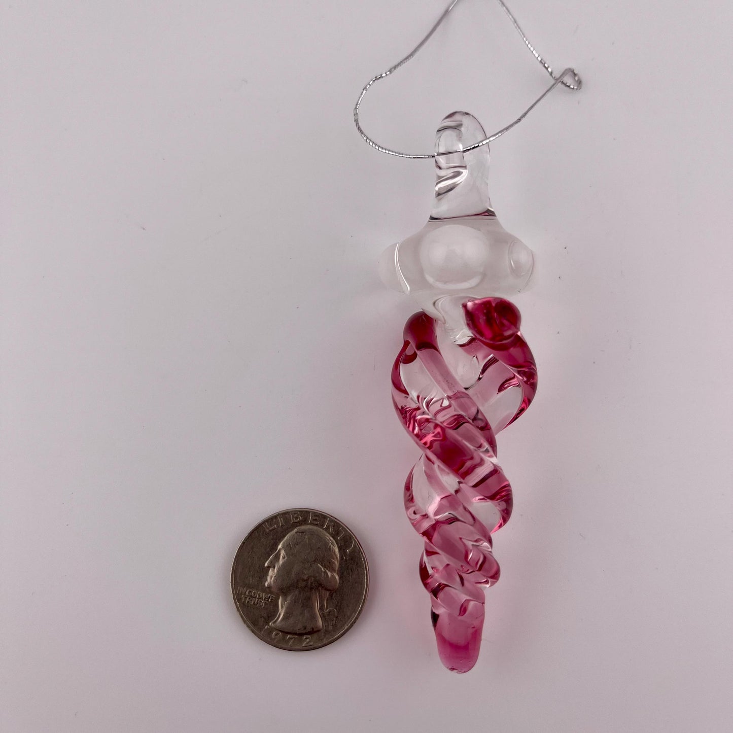 3 Pack of Gold Ruby Glass Icicle Ornament Designs “Holiday Special” - JeffBeckerGlass.com
