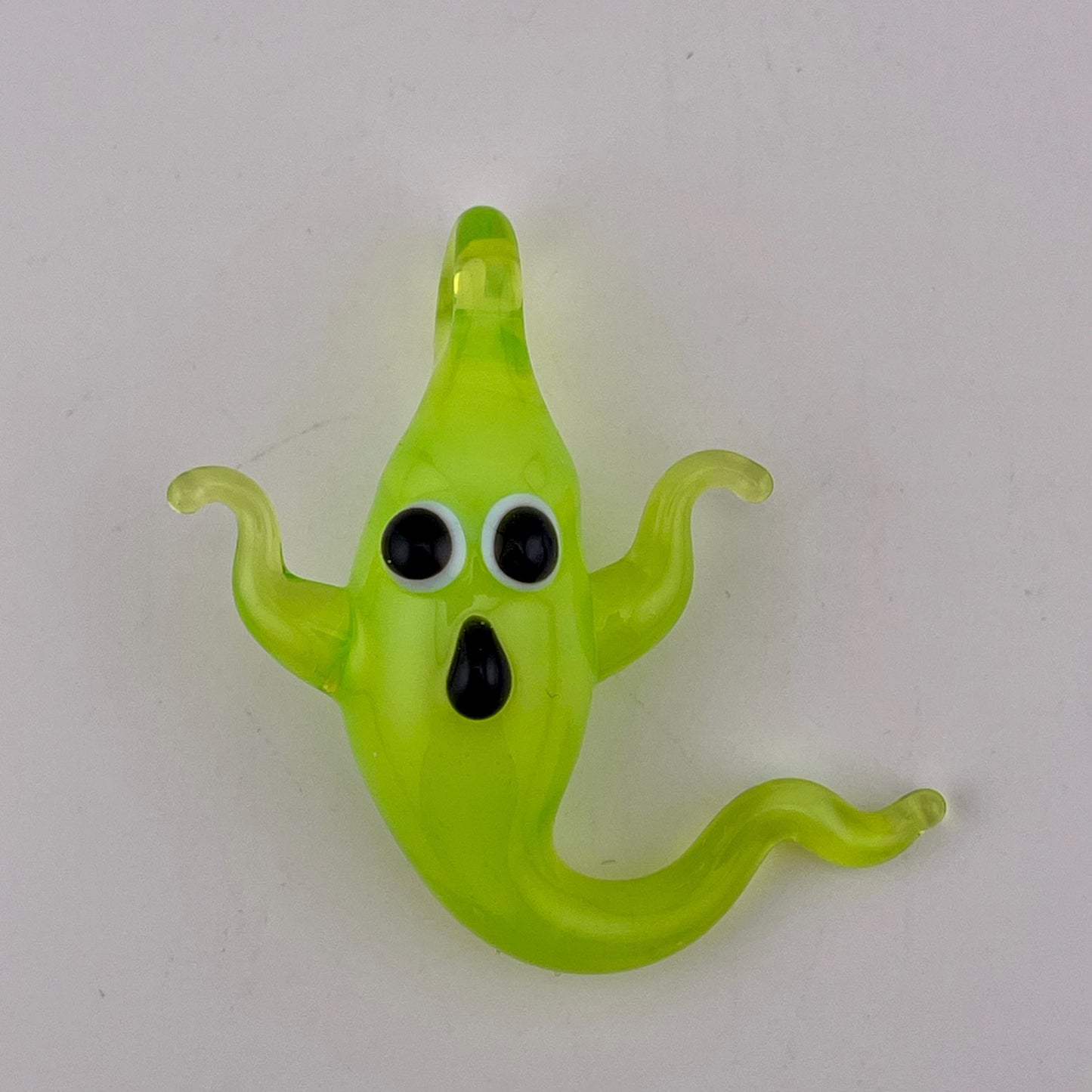 Green Slime Glass Ghost Pendant 3