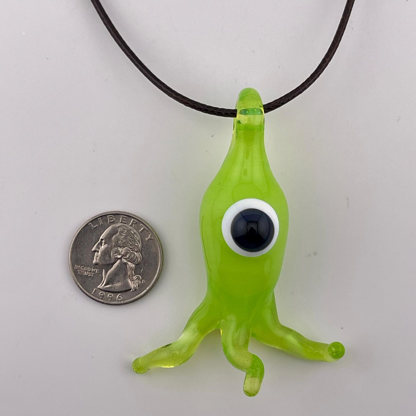 Green Slime Alien Pendant