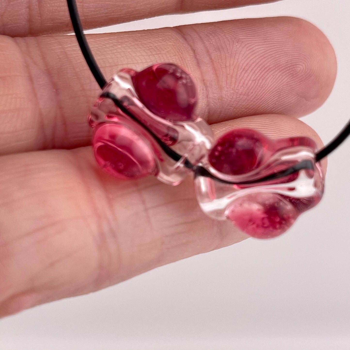2 Loose beads clear with Gold Ruby marble Bead necklaces beads phone strap hoodie beads shoelace beads for your crafting needs gift bead