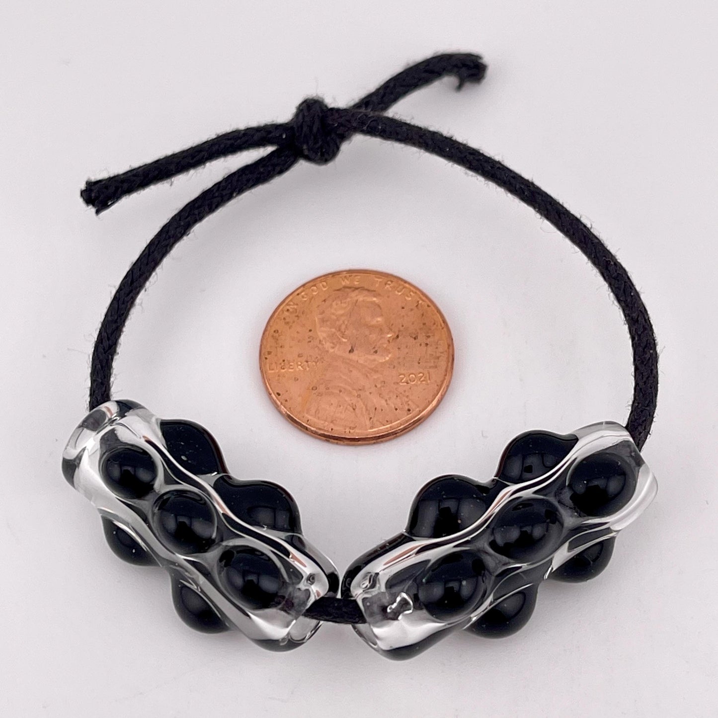 2 Loose beads clear with black marble Beads necklaces phone straps hoodie beads shoelace beads for your crafting needs gift beads
