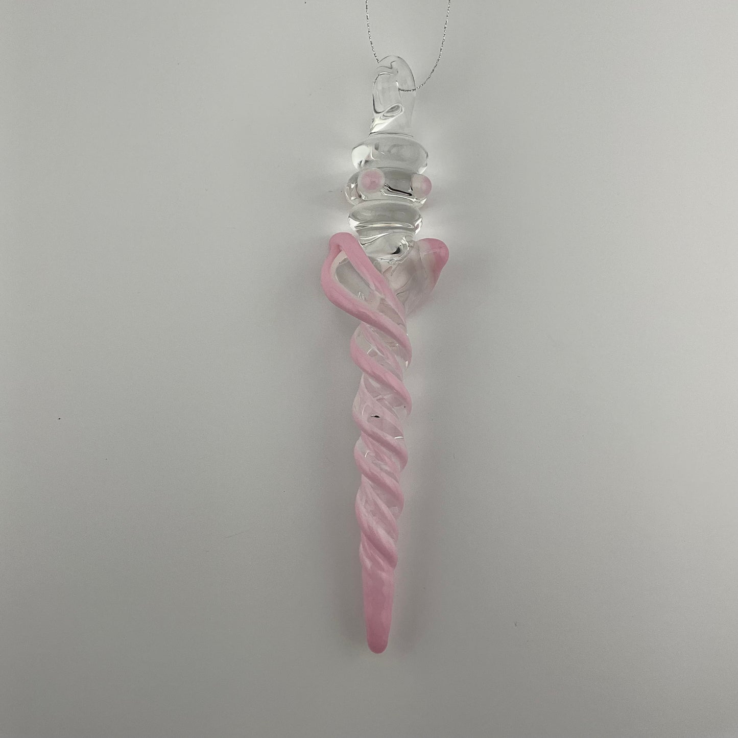 Pink Cadillac over White Glass Icicle with multiple Maria’s - JeffBeckerGlass.com