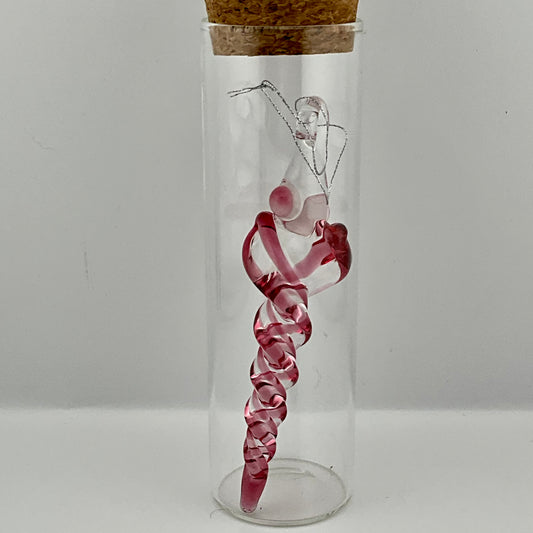 Gold Ruby Glass Icicle Christmas Ornaments - JeffBeckerGlass.com