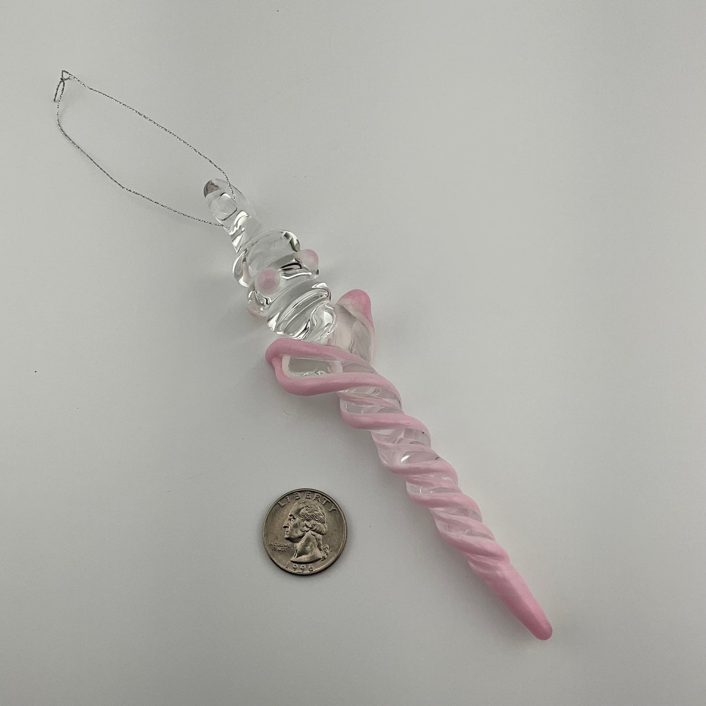 Pink Cadillac over White Glass Icicle with multiple Maria’s - JeffBeckerGlass.com