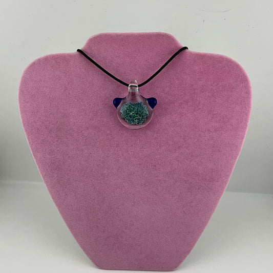 Small Glass Bluemoon Frit Pendant - JeffBeckerGlass.com