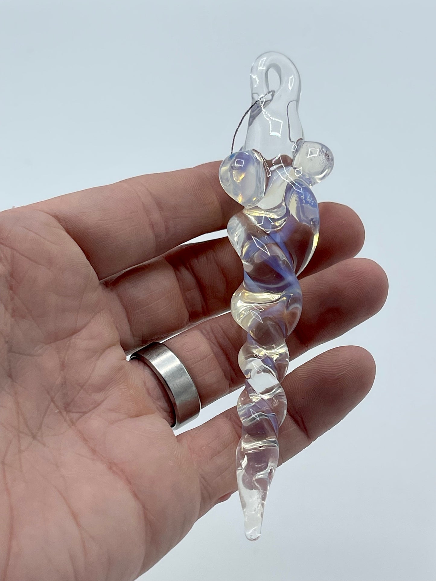Clear Icicle Christmas Ornaments - JeffBeckerGlass.com