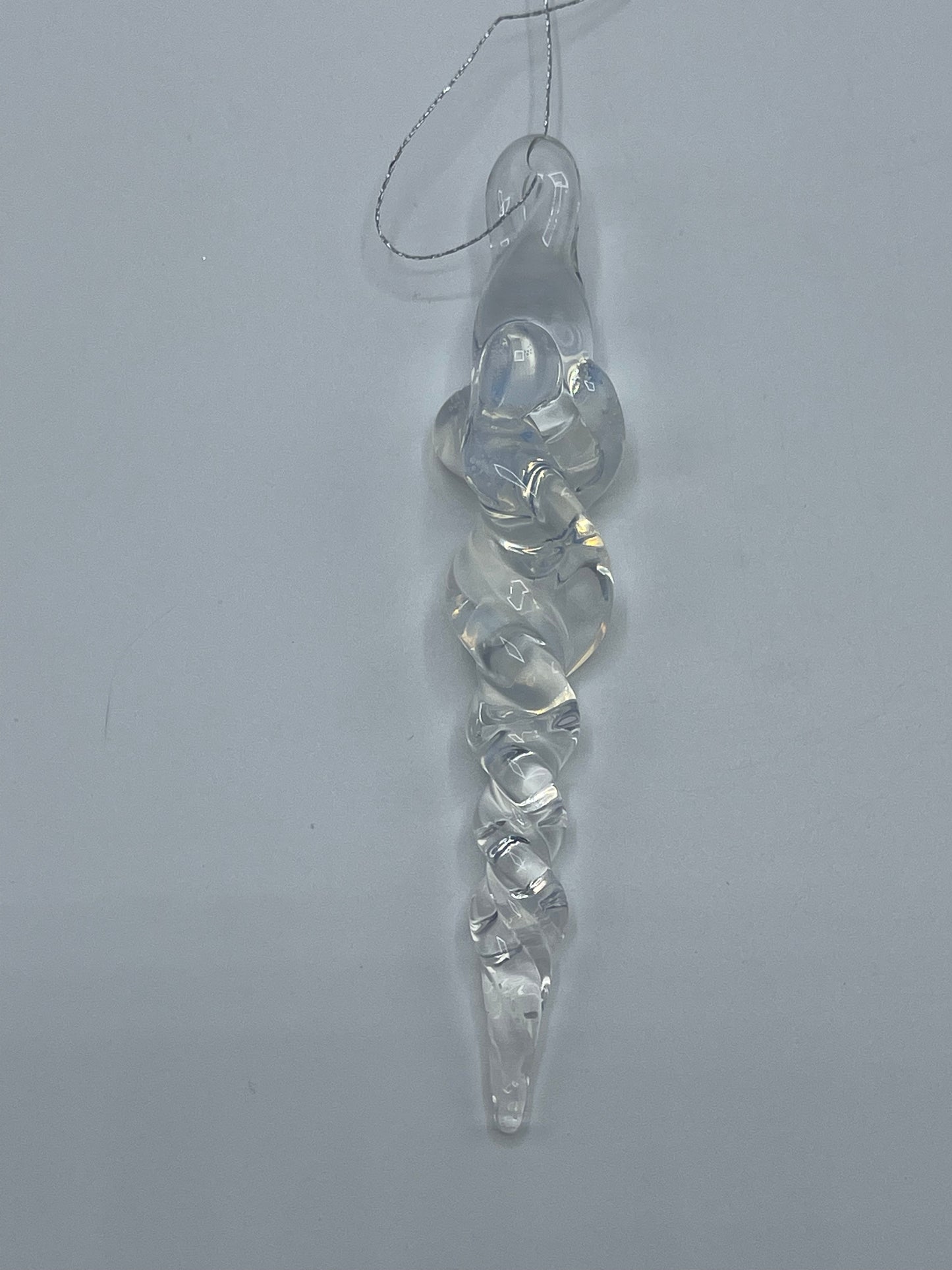 Clear Icicle Christmas Ornaments - JeffBeckerGlass.com