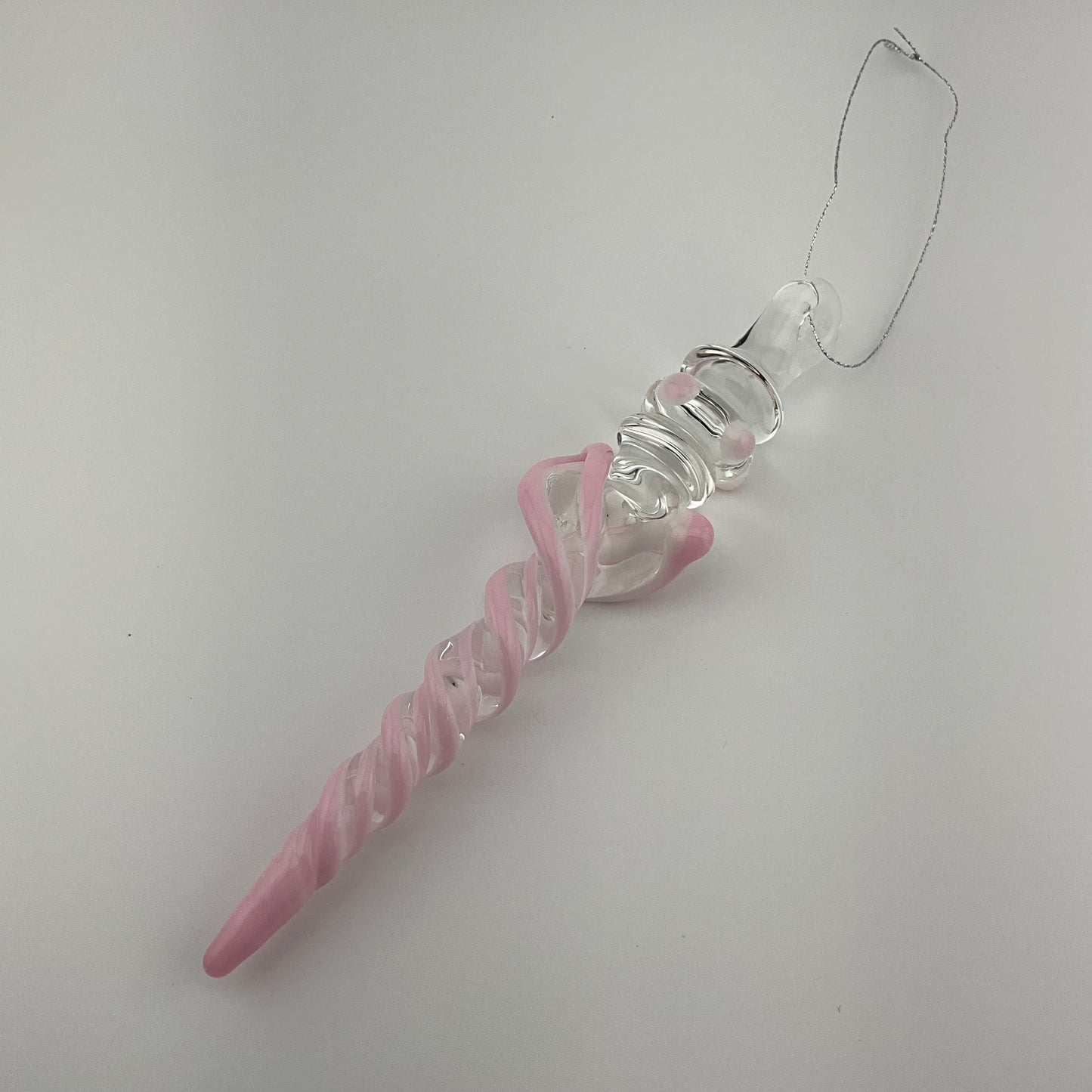 Pink Cadillac over White Glass Icicle with multiple Maria’s - JeffBeckerGlass.com
