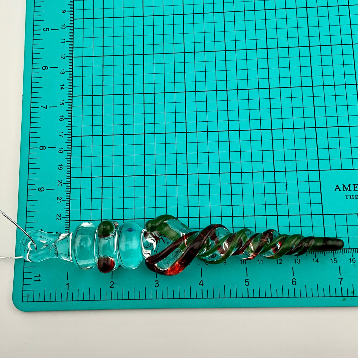 4 Pack Elvis Red and Sparkly Green Glass Icicle Ornament "Holiday Special" - JeffBeckerGlass.com