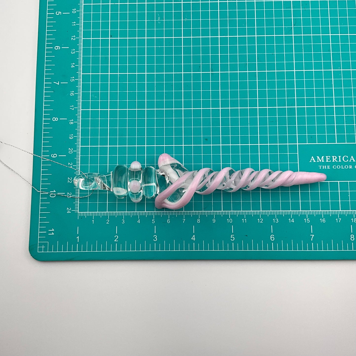 Pink Cadillac over White Glass Icicle with multiple Maria’s - JeffBeckerGlass.com