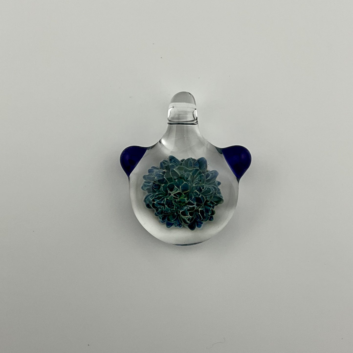 Small Glass Bluemoon Frit Pendant - JeffBeckerGlass.com