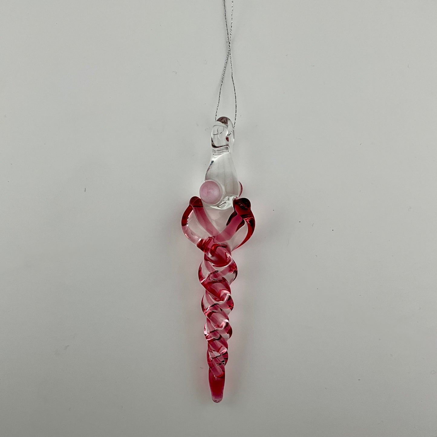 Gold Ruby Glass Icicle Christmas Ornaments - JeffBeckerGlass.com