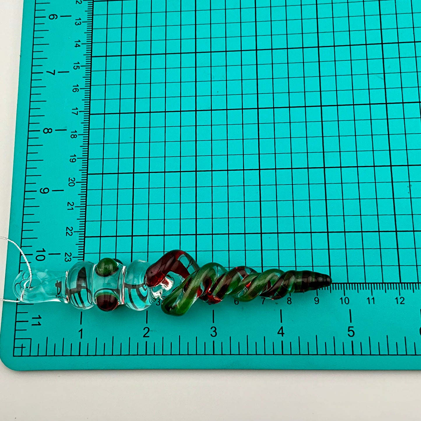 4 Pack Elvis Red and Sparkly Green Glass Icicle Ornament "Holiday Special" - JeffBeckerGlass.com