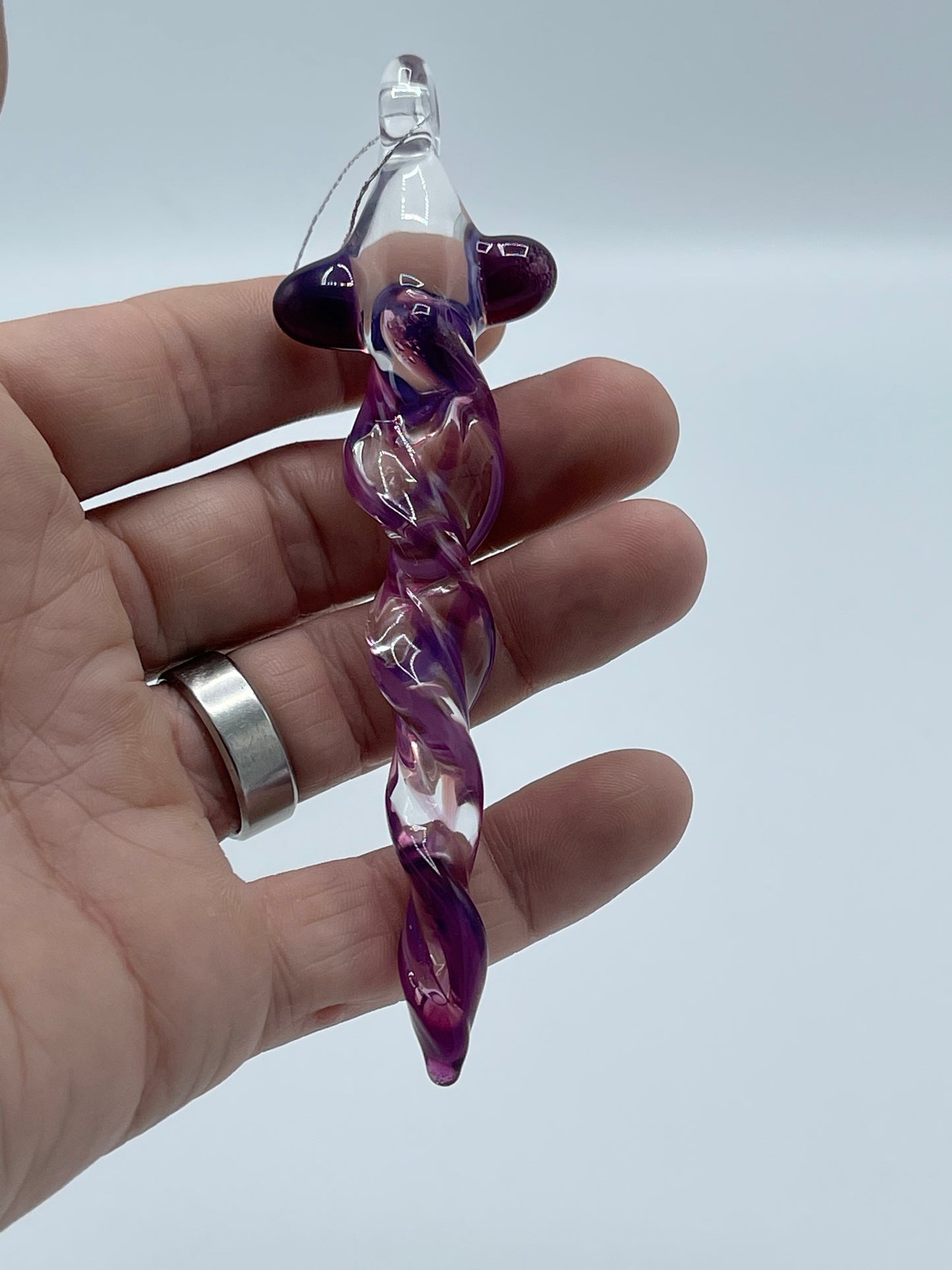 Royal Jelly Glass Icicle - JeffBeckerGlass.com