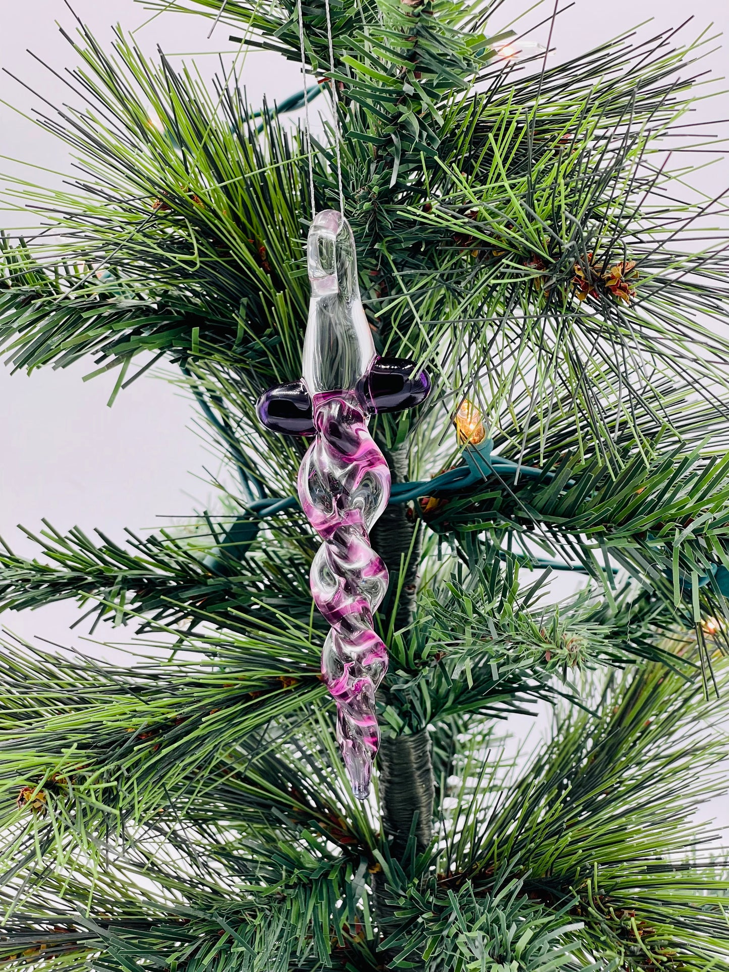 Royal Jelly Glass Icicle - JeffBeckerGlass.com