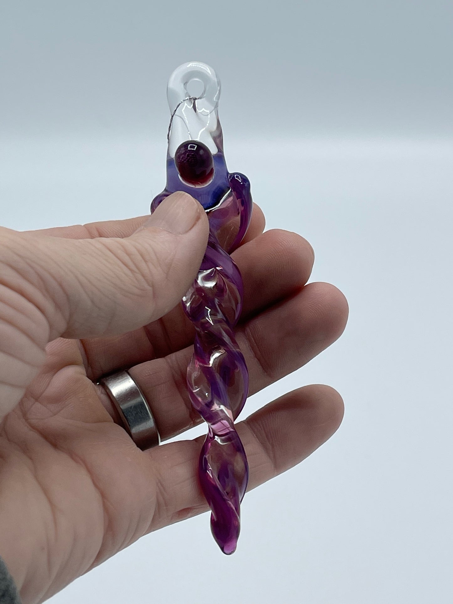 Royal Jelly Glass Icicle - JeffBeckerGlass.com