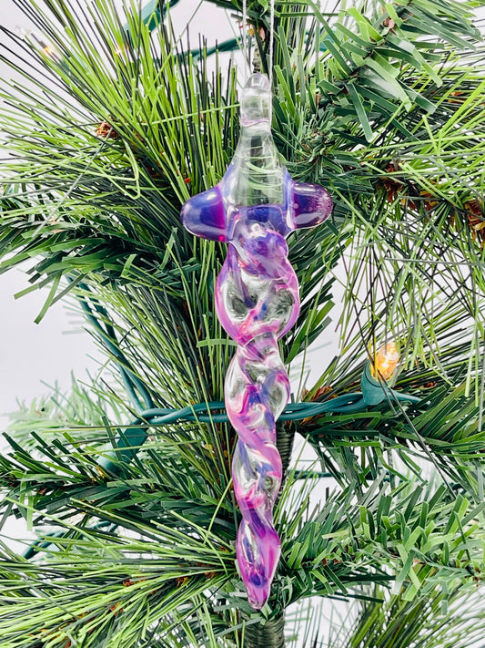 Royal Jelly Glass Icicle - JeffBeckerGlass.com