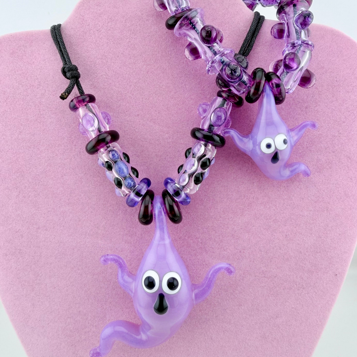 Handmade Glass Ghost Pendants, Necklaces & Bracelets