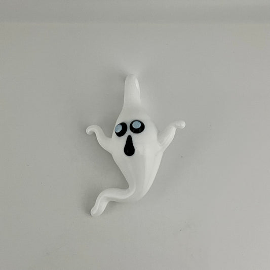 White Glass Ghost Pendant
