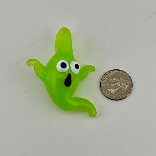 Mini Green Slime Glass Ghost Pendant