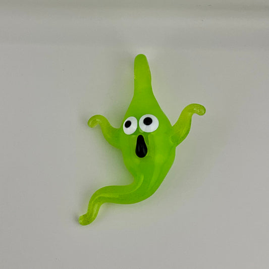 Green Slime Glass Ghost Pendant