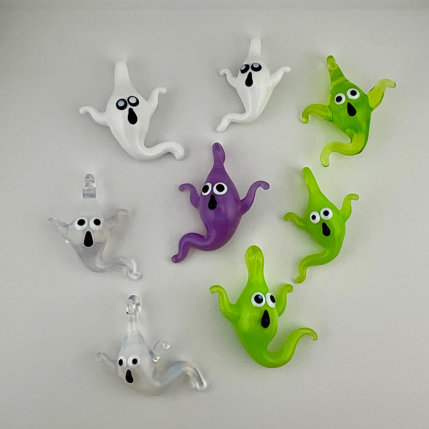 White Glass Ghost Pendant