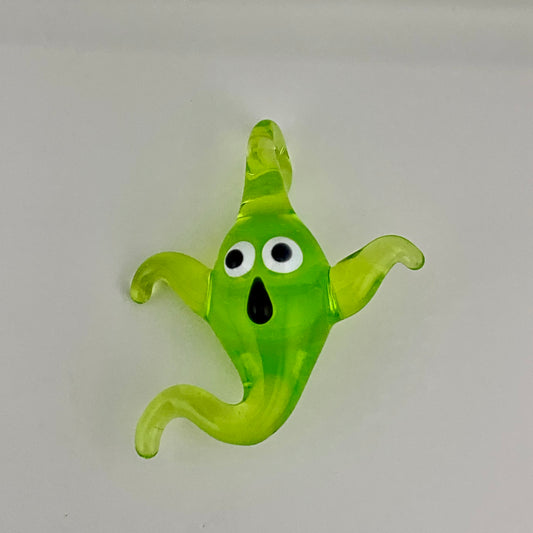 Light Green Slime Glass Ghost Pendant
