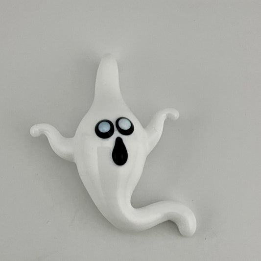 White Glass Ghost Pendant