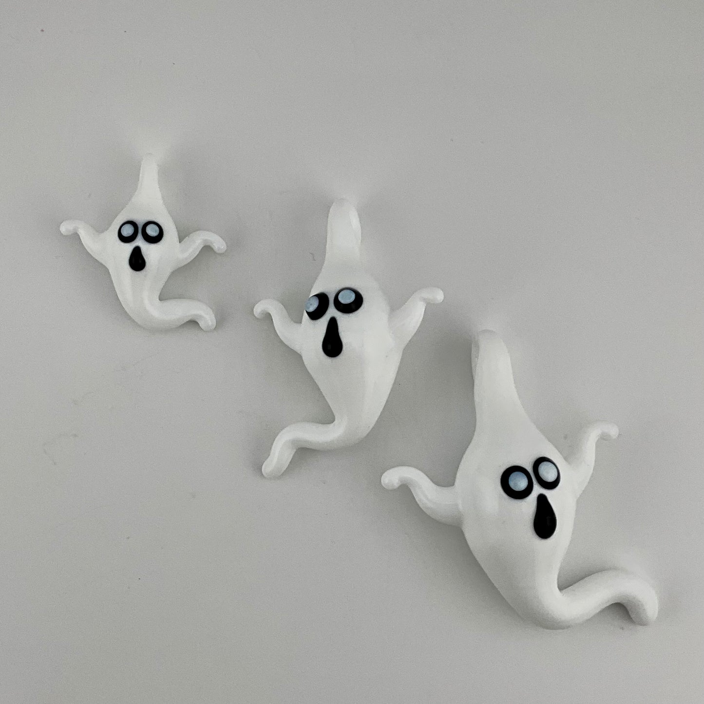 White Glass Ghost Pendant