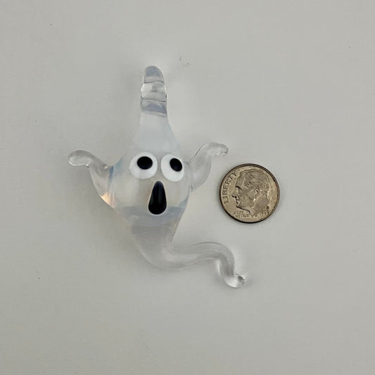 Moonstone Glass Ghost Pendant
