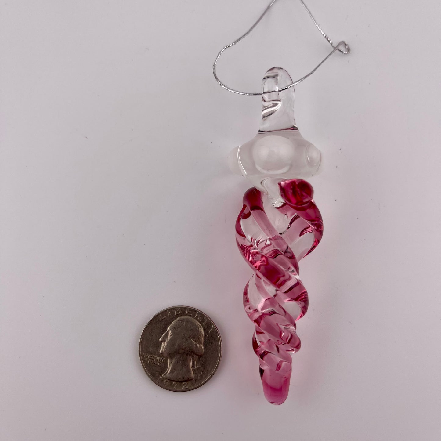 3 Pack Gold Ruby Glass Icicle Ornament  "Holiday Special"