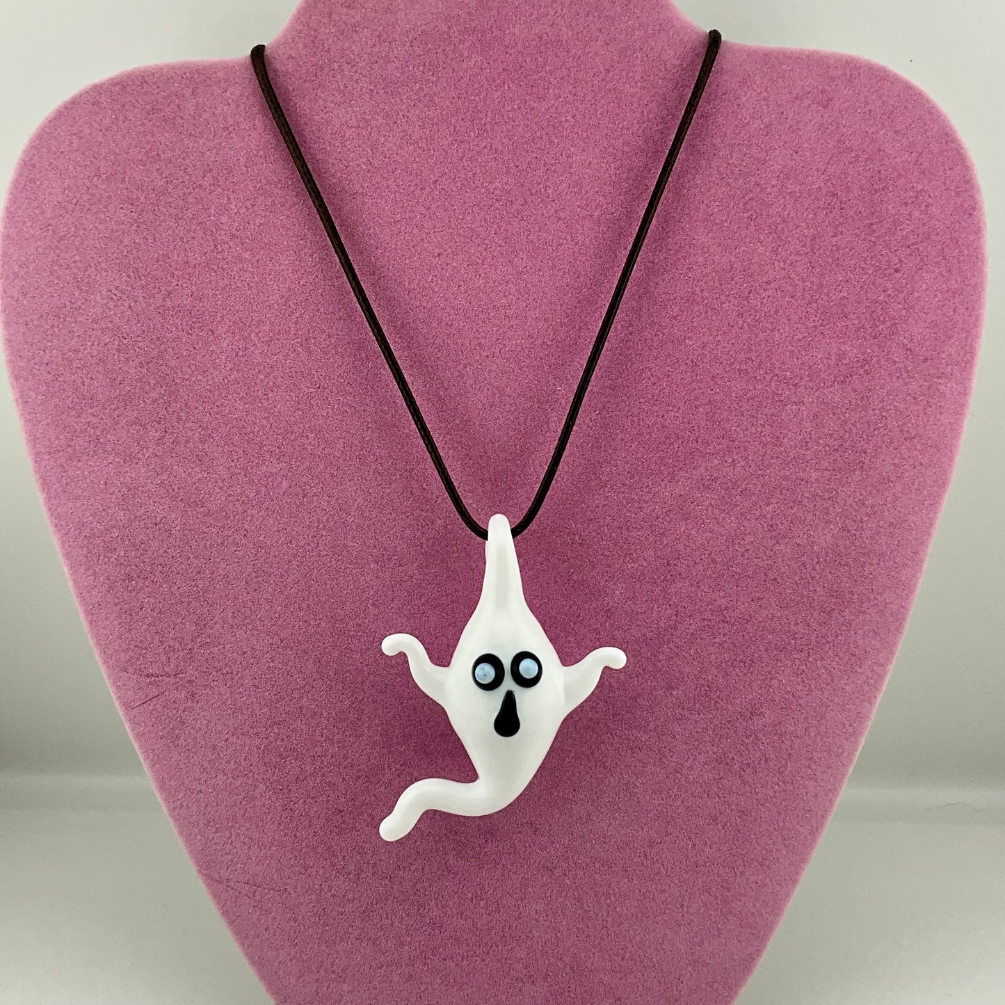 White Glass Ghost Pendant